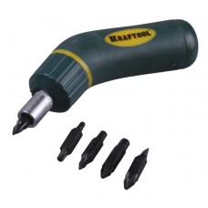 Отвертка в наборе с битами Kraftool 26163-H6, 10-в-1
